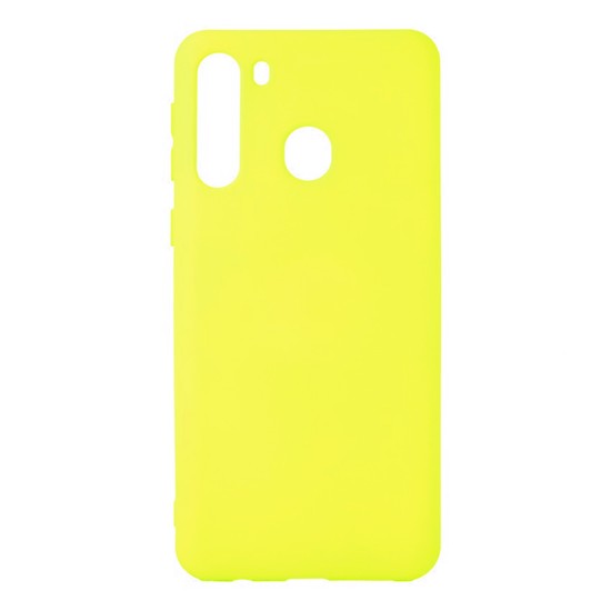 Soft Silicon Case for Samsung Galaxy A21 Yellow